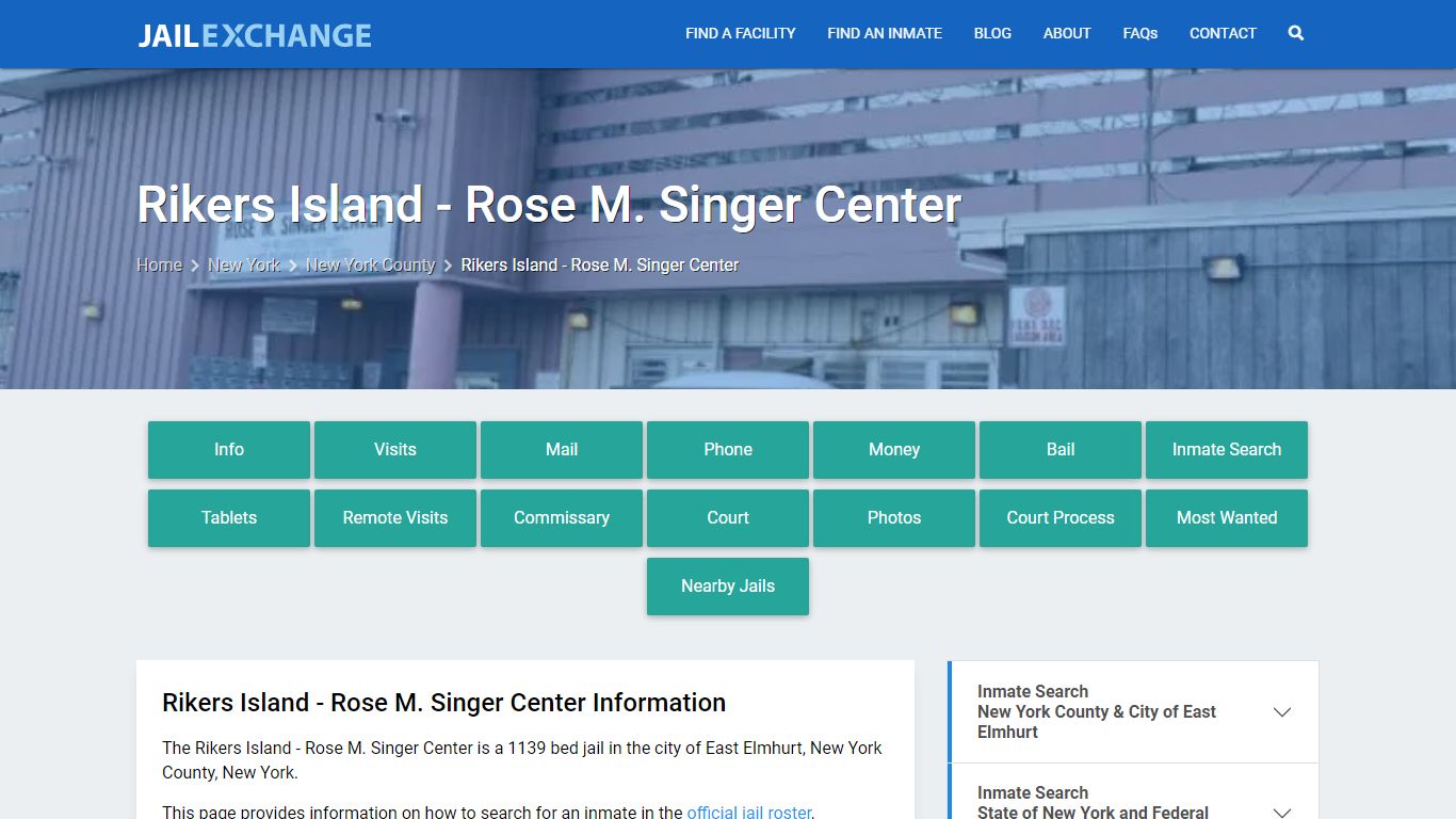 Rikers Island - Rose M. Singer Center - Jail Exchange